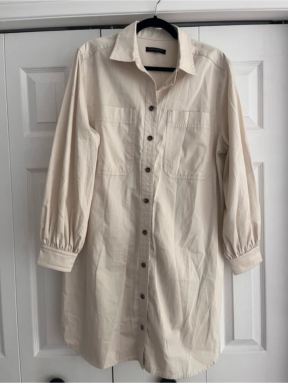 BANANA REPUBLIC shirt dress, size L.